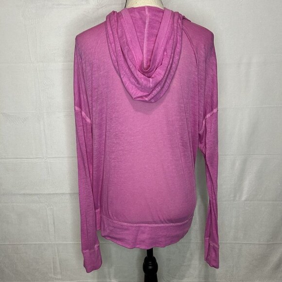 KENSIE PERFORMANCE Sz S Pink Workout Hoodie Top Lightweight - Picture 6 of 7